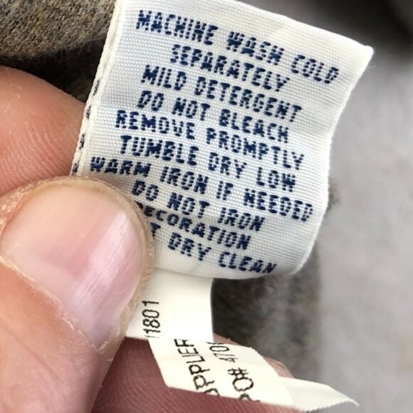 Polo Ralph Lauren Mens Sweater Large Long Sleeve Quarter-Zip Pullover Brown Knit - Picture 7 of 10